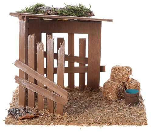 Holyart Stalla Vuota per presepe 10 cm 15x20x15cm