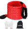 Kit de Sangle de Remorquage 25 mm x 6 m - Corde de Remorquage de Récupération Cinétique,Corde de Remorquage Voiture,Sangle de Remorquage Robuste pour Le Secours Routier des Camions,Camionnettes et ATV