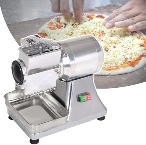 HCAUYNN MáQuina De Molienda Rotativa, Rallador De Queso EléCtrico, Motor De Cobre Puro, Salida De 88 Libras/40 Kg por Hora,110V