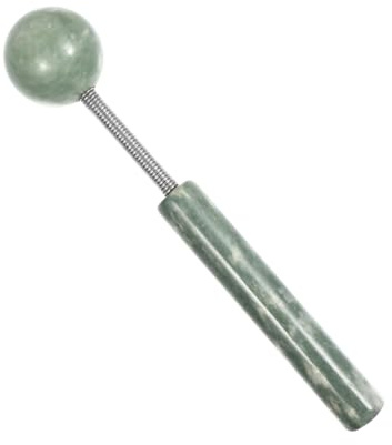 Generisch 1 Stück Jade Massagegerät Gesichtsmassage Krämpfe Stick Massagerolle Gesichts Percussion Massagegerät Rückenhautpflege Gesichts Schönheitsrolle Manuelle