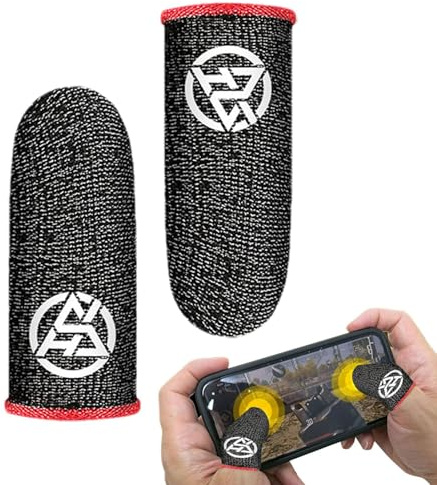 Games Fingers Sleeves - Game Fingertip Gloves Thumb Sleeves Mobile Games Touch Screen Finger Sleeves Cool Breathable Thumb Cover Ergonomic Thumb Sleeves For Beginner Men Women Finger Sleeves