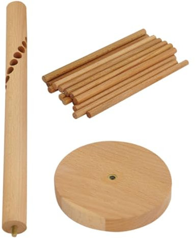 Wooden Pasta Drying Rack Hanging Noodle Stand for Home Kitchens