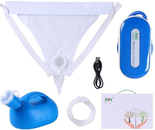 Bolsa de recolección de orina reutilizable para hombres, portátil y cómodo, sistema de drenaje urinario con capacidad de 2000 ml, ideal para el cuidado de ancianos