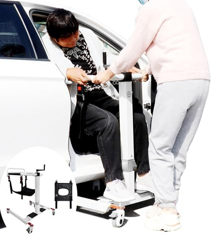 Errzom Sollevatore Manuale per Trasferimento, Sedia da Trasferimento per Pazienti, Sollevatore Portatile Pieghevole per Auto, Sedia da Doccia per Disabili, Sedie a Rotelle da Bagno