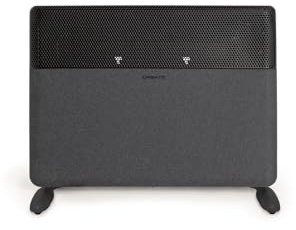 CREATE/WARM TEXTILE INVERTER/Convector de pared o suelo con WiFi negro con patas/Tecnología Inverter. 4 modos. 10 potencias. apto para baño. programable. control app. 1500W