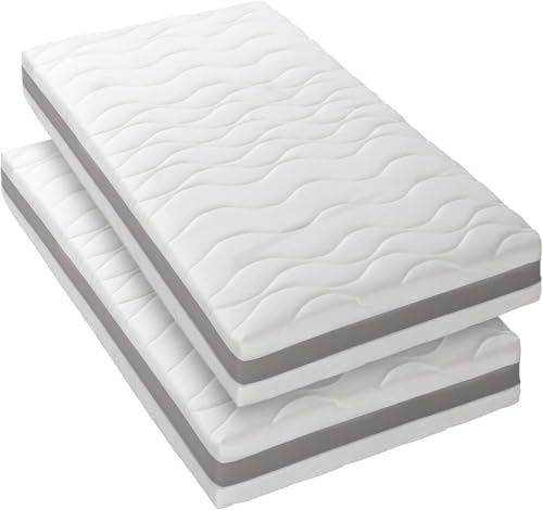 Blue Moon Lot de 2 Matelas 3D Twist 90x200 | 2 Couchages | 15 cm