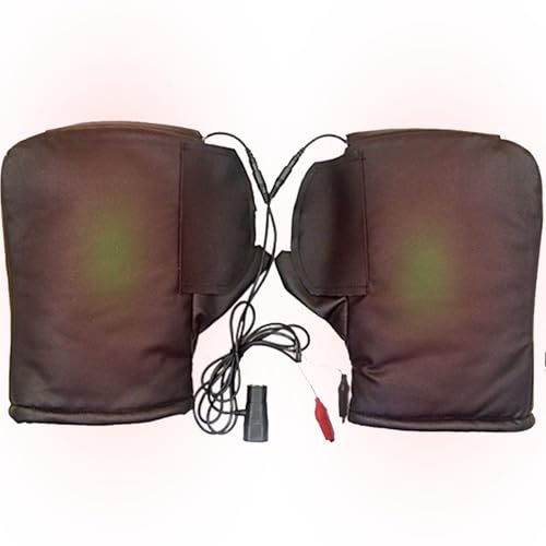 Manopole Riscaldate Per Manubrio | Elettrico Impermeabile Antivento,Inverno ATV Protezione Per Le Mani Muffole,Per Uomini Donne Motociclisti Guida Touring Viaggio Avventure Freddo Inverno Neve