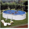 KIT610ECO Piscina fuori terra pannelli Gre Fidji cm 610x375xh120