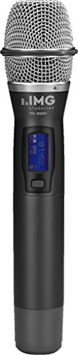 IMG STAGELINE TXS-1800HT Handmikrofon mit integriertem Multi-Frequenz-Sender, 1,8 GHz schwarz