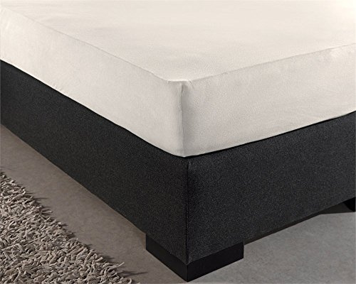 Sleeptime Spannbettlaken 100% Baumwolle - Bettlaken fur Standard Matratzen bis 30cm - Feuchtigkeit absorbierend und temperaturausgleichend - Natur - 80 x 200 cm