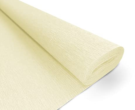 Interdruk Krepppapier Premium 160 g/m2 für Floristen und Kunstprojekte - 102 Cream