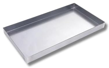 Schleifmeister24 - Edelstahl Ölauffangwanne Lackwanne - Maße 60 x 60 cm - AISI 430 Legierung - Edelstahlwanne, Gastro, Untersatz, Auffangbehälter