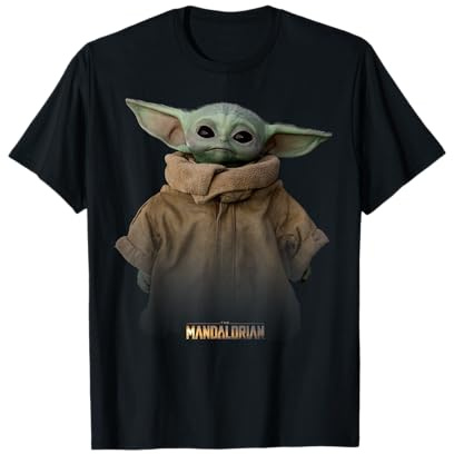 Star Wars Der Mandalorianer The Child Einfaches Porträt T-Shirt