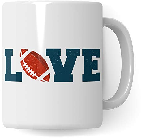 Pagma Druck American Football Geschenk, Football Tasse Geschenkidee für Footballer, Footballspieler Spruch Becher Geschenkidee, Kaffeetasse Footballverein Footballteam Kaffeebecher