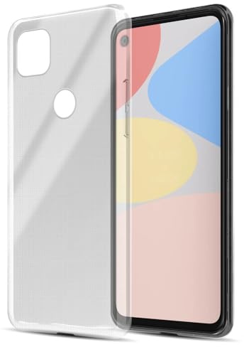 Cadorabo Hülle kompatibel mit Google Pixel 4A 5G Hülle Silikon Handyhülle für Pixel 4A 5G Case aus [Nie vergilben Technologie], Kratzfeste Schutzhülle für Google Pixel 4A 5G - VOLL TRANSPARENT