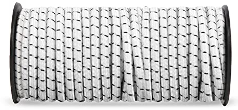 4 mm x 30 M, corda di sicurezza elastica nera, per il fissaggio di progetti fai da te