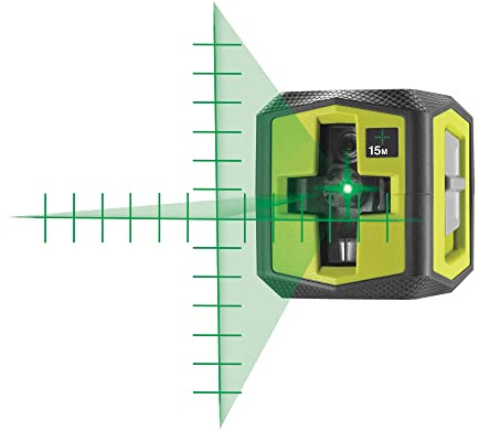 RYOBI - Laser Croix Rouge - RBCLLR1 - Niveau Laser Automatique, Alignement Intérieur, Portée 10m, Fixation Pince