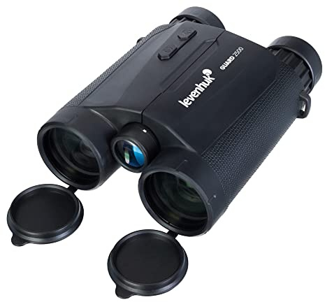 Levenhuk Guard 2500 Binocolo con Telemetro Laser, Professionale | Precisione di Misurazione Angoli e Distanze, Impermeabile IPX5, Ideale per Caccia, Tiro a Segno e l’Orienteering