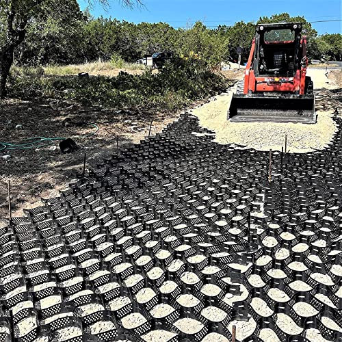 Kiesgitter Geogitter Kiesmatten 5 6 7 8 9 10 M Faltung Bodenraster Durchlässiges Pflaster, Flexibel Wabenförmig Schotter-Geo-Gitter Stabilisator, Für DIY-Terrasse/ Gehweg/ Weg ( Size : 1x5m/3.3x16.6ft