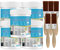 Frosted Glass Spray Paint, Frosted Glass Paint, Frost Spray Paint for Glass, Glass Frosting Spray, Frosted Glass Window Spray, Door Window Shading Waterproof & UV Matte Hazy Frost (100g*5 + Brush*5)