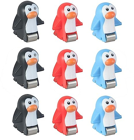 Baoblaze Elektrische Bahn-Spielteile, Achterbahn-Spielzeugzubehör, langlebiges Ersatz-Rutschtreppen-Spielzeug-Ersatzteil für, 9 Stück Pinguin