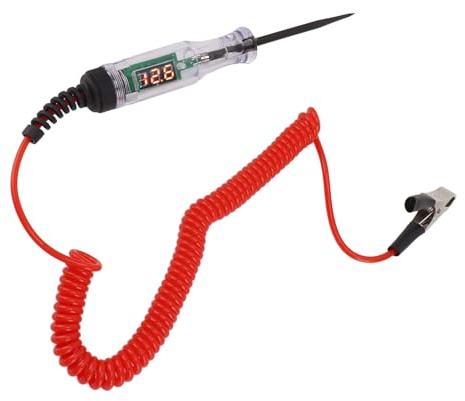 6 Bis 48 V Kfz-Stromkreistester, Digitales LCD-Display, Gleichspannungsprüfer, Elektrisches System, Kfz-Werkzeug, Kfz-Prüfleuchte für Autos, SUVs, Wohnmobile, LKWs