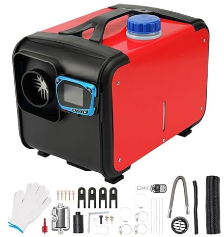 ShockFlo 12V 8KW Luft Dieselheizung Standheizung, All-in-one Diesel Lufterhitzer Dieselheizung mit LCD-Display & Fernbedienung, Luftheizung Air Diesel für Wohnmobil, Garage, Autoanhänger, LKW, Boot