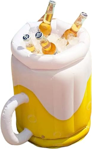 Inflatable Beer Cooler Bucket | Beer Glass Shaped Ice Bucket