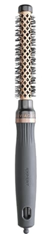 Olivia Garden Expert Blowout Heat - Nylgard Bristles - 15mm – Grey – High-performance Blowout Hair Brush designed to manage and control thicker, frizzy hair professionally