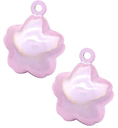 Cabilock Japanische Wasser-Glocke Aus Kupfer Mit Kirschblüten-Motiv Faltbeständige Lackierung Handgefertigte Metall-deko DIY-hänge-Bell-Accessoire Für Frühling Rucksack Schlüsselanhänger