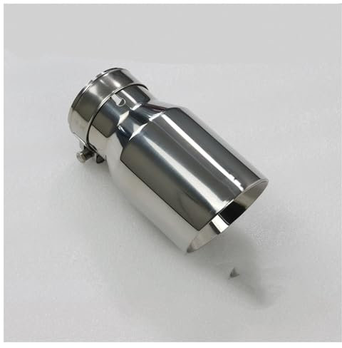 Auspuffspitzen Auspuff Rennwagen Auspuffspitze Edelstahl Auspuffanlage Endrohr Dekoration Auto Universal Schalldämpferdüsen Auto Auspuff Endrohr(In63-Out 76mm)