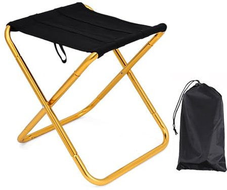 YUPEIUKLI Klappbarer Campinghocker, tragbare Sitze, Kleiner Angelstuhl, Faltbarer Campinghocker für Camping, Angeln, Wandern, Gartenarbeit