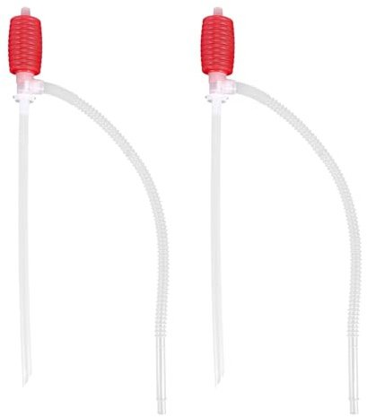 Orolotay 2 StüCk Universal Transfer Siphon Pumpe - GroßEr Quetschsiphon für Rasen MäHer und Manuelles Pumpen Benzin, Wasser, Alkohol
