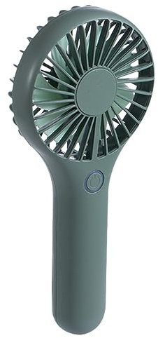 LABRIMP Ventilateur USB Rechargeable Portable Mini Ventilateur pour Maison Bureau et École Design Lumineux Vert