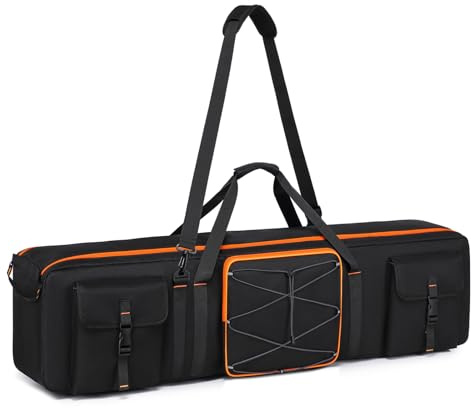 GOTECH Tripod Carrying Case,Tripod Light Stand and Photography Lighting Kit Bag,Photo Studio Equipment Large Carrying Bag with Removable Padding (40 * 9.8 * 9.6in)