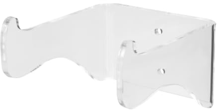 HOUDERCO Transparente Acryl Wandhalterung für Gitarre und Ukulele Inklusive Schraubenkit Stabile und Schützende Halterung für Bühne und Proberaum