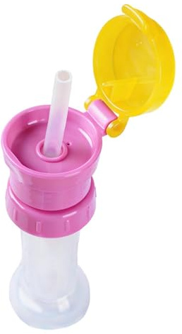Trinkhalm-Flaschenverschlüsse – auslaufsicherer Ersatzdeckel für Wasserflaschen, , BPA-frei, mit oberem Strohhalm, tragbar und auslaufsicher, ideal für Schule, Sport, Reisen, Wandern, Alltag, 26
