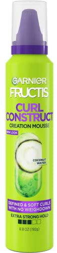Garnier Mousse capillaire Fructis Style Curl Construct - Boucles légères et tenue extra- ferme - 200 ml