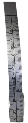 Selbstklebendes Schneidermaßband – 150 cm & 60 Inch, Silberfarben – Präzise & Praktisch – Made in Germany