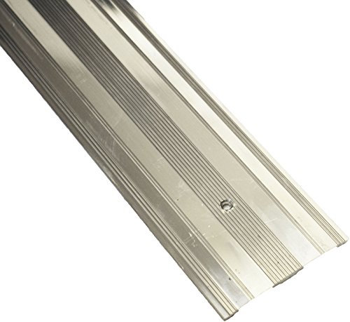 Carpet Metal Cover Trim Door BAR Grip Edging Threshold Brass/Silver (Extra Wide Cover, Silver)