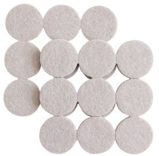 ShineCozy Premium Furniture Felt Pads - 90 PiecesHeavy Duty Self Stick Pads - Chair Feet Floor Protectors,Protect Hardwood & Laminate Flooring(Round 27mm)