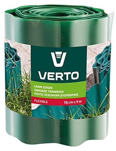 Bordes para césped (15 cm x 9 m), color verde