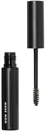 e.l.f. Wow Brow Gel, Volumengebendes, Aufbaubares Wachs-Gel-Hybrid Für Volle, Voluminös Aussehende Augenbrauen, Vegan & Tierversuchsfrei, Deep Brown, 3,5 g