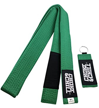 Choke&Chill BJJ Brazilian Jiu-Jitsu Belt Cintura con Portachiavi Adulto Bambini Luta Livre
