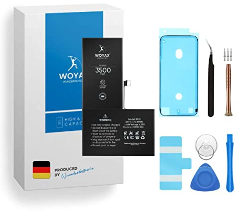 Woyax Wunderbatterie® Akku für iPhone X | 3500mAh hoher Kapazität, Kompatibel mit iPhone X