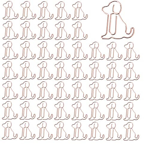 Lowats Büroklammern Hund 50 Stück Hund Büroklammern Hünd Büroklammern Cartoon Büroklammern Motiv Cartoon Lesezeichen Büroklammern Lustige Büroklammern Metall Büroklammern Kreative Bookmark