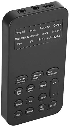 Modulateur de voix, changeur de voix 12 fonctions d'embellissement/changement de voix/K Song Facile à utiliser pour le changement de voix