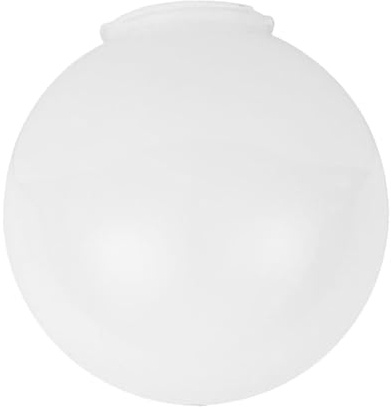 Toddmomy Acrylic Ball Light Shade 1pc White Acrylic Lamp Post Globe Round Light Globes Replacement Lampshade Covers for Light Fixture (25X25X25CM, Fitter120MM) Post Cap Light Cover