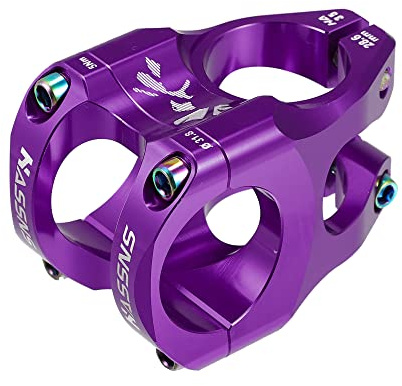 X AUTOHAUX Aluminium Alliage 35mm VTT Vélo Potence Guidon Accessoires Violet