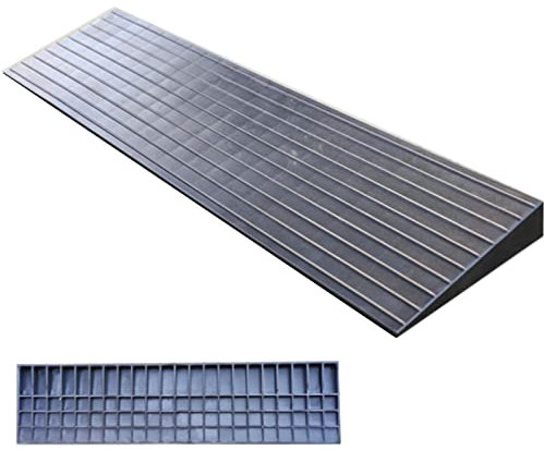 Gummi-Schwellenrampe, rutschfeste Schwellen-Rollstuhlrampe, für Türen, Treppen, Stufen, Rollstühle und Mobilitätsroller, Rampe (Color : Negro, Size : 80x18x3cm)